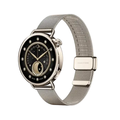 Smartwatch Xiaomi Watch S4 41mm, Ecran AMOLED 1.32inch, Bluetooth, GPS, NFC, HyperOS, Curea Milanese (Auriu)