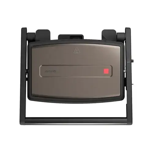 Gratar electric AIWA ASM-1500G, 1500W, deschidere 180°, maner termorezistent (Maro)
