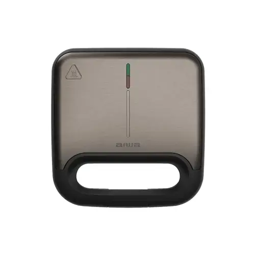 Sandwich maker 3 in 1 AIWA ASM-750, 750W, placi detasabile antiaderente, sandwich, grill, waffle (Maro)
