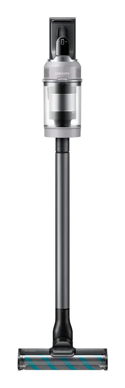 Aspirator vertical Samsung Bespoke AI Jet Lite Complete VS80F28DFP/GE, 770 W, Filtru HEPA, Recipient 0.5 l, Autonomie 60 minute, Wi-Fi (Negru/Gri)