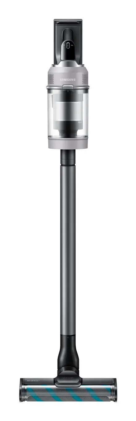 Aspirator vertical Samsung Bespoke AI Jet Lite Complete VS80F28DFP/GE, 770 W, Filtru HEPA, Recipient 0.5 l, Autonomie 60 minute, Wi-Fi (Negru/Gri)