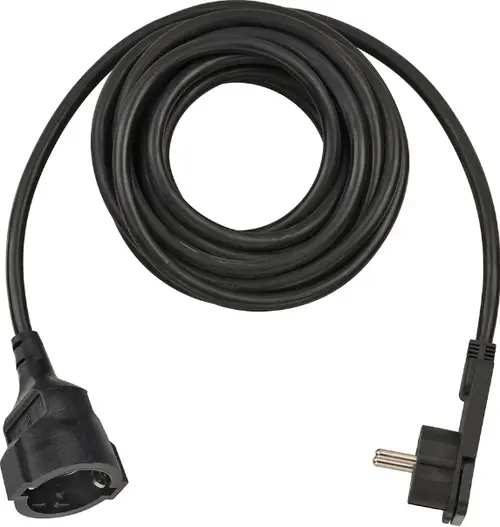 Prelungitor cu cap plat Brennenstuhl 1168980050, 1 priza, 5 m (Negru)