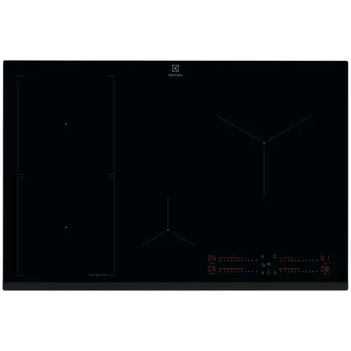 Plita incorporabila Electrolux EIS87453, Inductie, 4 zone de gatit, Booster, SenseBoil, Concetivitate hota, Timer, 60 cm (Negru)