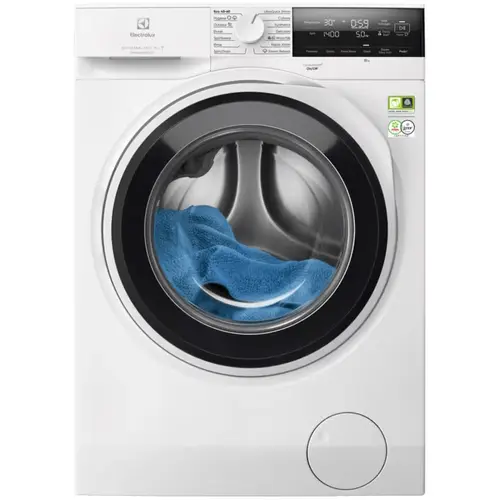 Masina de spalat rufe Electrolux PerfectCare800 EW8F3494EQ, 9 kg, 1400 RPM, WiFi, Clasa A, Motor Inverter, Dozator Universal detergent, UltraCare, TimeManager, Abur Improspatare/EasyIron, Rapid 20 min (Alb)
