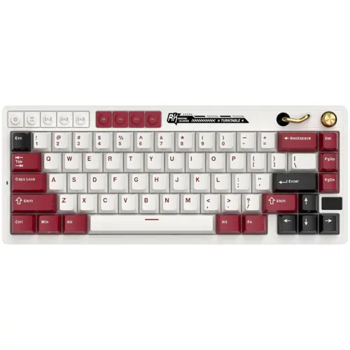 Tastatura Gaming Royal Kludge RK-M65, Cream switch, iluminare RGB, Wireless 2.4Ghz, Bluetooth (Multicolor)