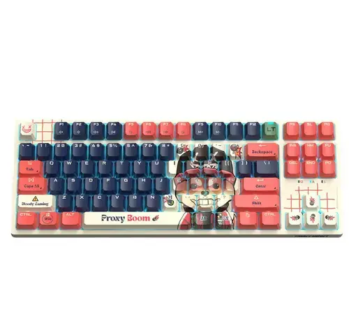 Tastatura Gaming A4Tech AT87 Proxy Boom Mini, iluminare RGB, Wired (Multicolor)