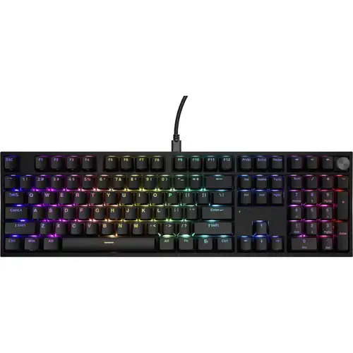 Tastatura Gaming Genesis THOR 404, iluminare RGB, Wired, Gateron Yellow Pro Switch, Mecanica (Negru)
