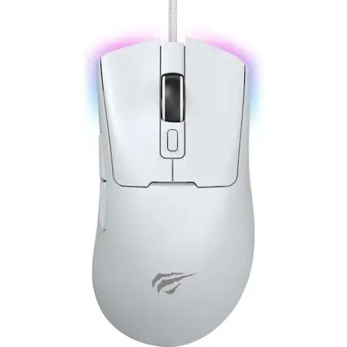 Mouse Gaming Havit MS959S, iluminare RGB, Wired, USB (Alb)