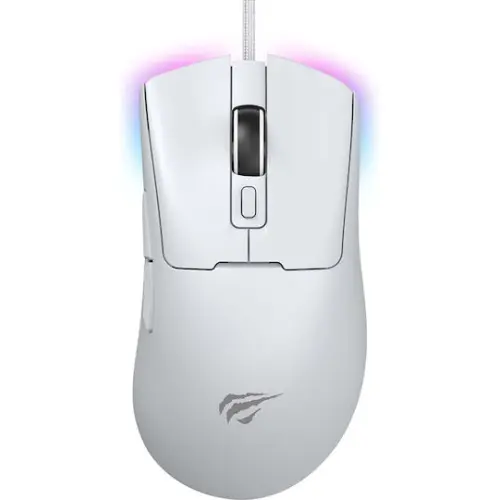 Mouse Gaming Havit MS959S, iluminare RGB, Wired, USB (Alb)