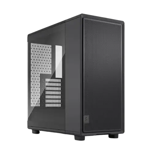 Carcasa Fractal Design Epoch TG Light Tint, Middle Tower, Fara sursa, 3 ventilatoare incluse (Negru)