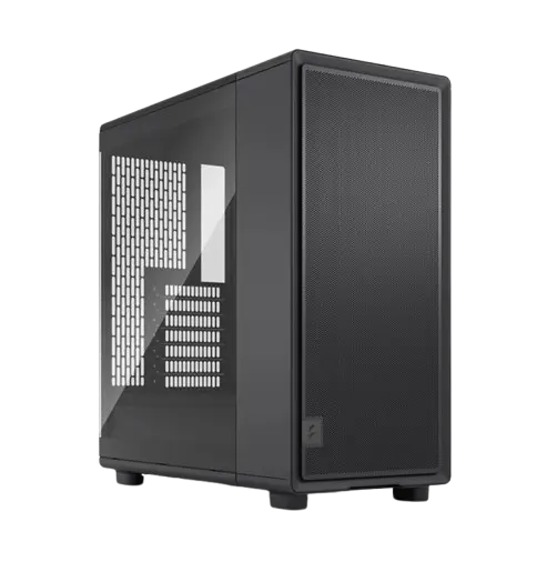 Carcasa Fractal Design Epoch TG Light Tint, Middle Tower, Fara sursa, 3 ventilatoare incluse (Negru)