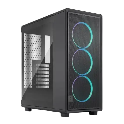 Carcasa Fractal Design Epoch Black TG Light Tint, iluminare RGB, Middle Tower, Fara sursa (Negru)