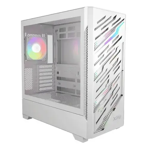 Carcasa XPG Starker Air BTF, iluminare RGB, Middle Tower, Fara sursa (Alb)
