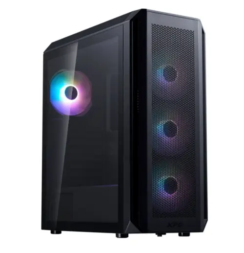 Carcasa XPG Valor Air Plus, Middle Tower, iluminare aRGB, Fara sursa (Negru)
