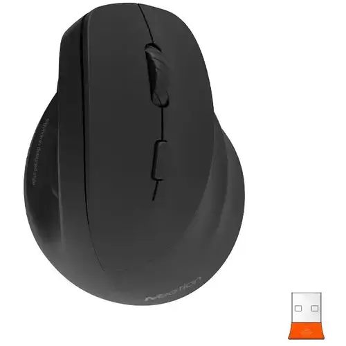 Mouse Meetion BTM010R, Wireless 2.4Ghz, Bluetooth, 2400 dpi, RGB (Negru)