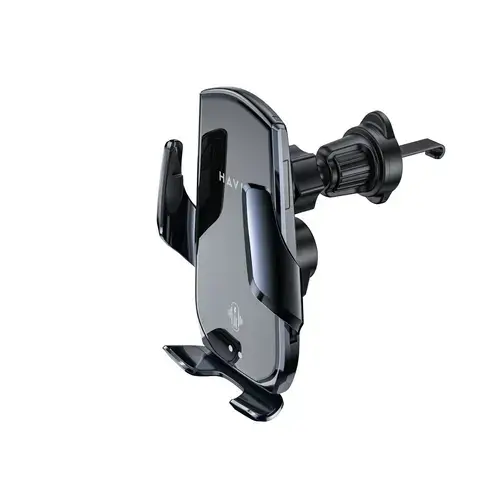 Suport auto cu incarcare wireless HAVIT W 3034, 15 W (Negru)