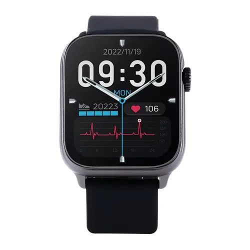 SmartWatch Vivax Life FIT3, Ecran tactil 1.83inch, Bluetooth 5.2, Rezistenta la apa IP68, Procesor Realtek RTL8763EW / 2 nuclee, Autonomie 7 zile, Curea Silicon 22mm (Negru)
