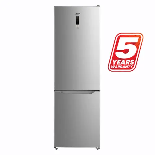 Combina frigorifica VIVAX CF-310EDNF X, 310 l, Clasa E, Total No Frost, Control Digital, H 188 cm (Inox)