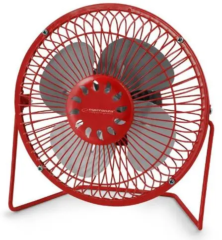 Ventilator de birou Esperanza EA149R, USB, 2.5W (Rosu)