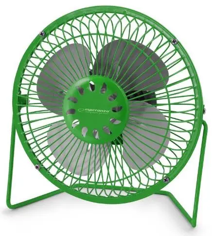 Ventilator de birou Esperanza EA149G, USB, 2.5W (Verde)