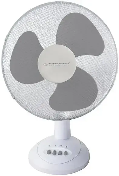 Ventilator de birou Esperanza EHF003WE, 40W (Alb/Gri)