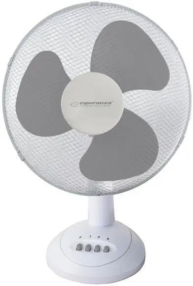 Ventilator de birou Esperanza EHF003WE, 40W (Alb/Gri)