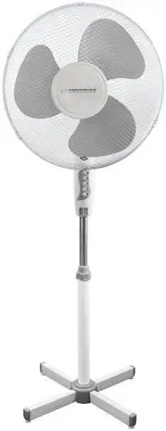 Ventilator cu picior Esperanza EHF001WE, 50W (Alb/Gri)