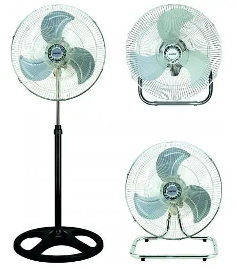 Ventilator 3 in 1 Albatros V45 Trio, 70W, 3 Viteze, 45 cm (Negru/Argintiu)