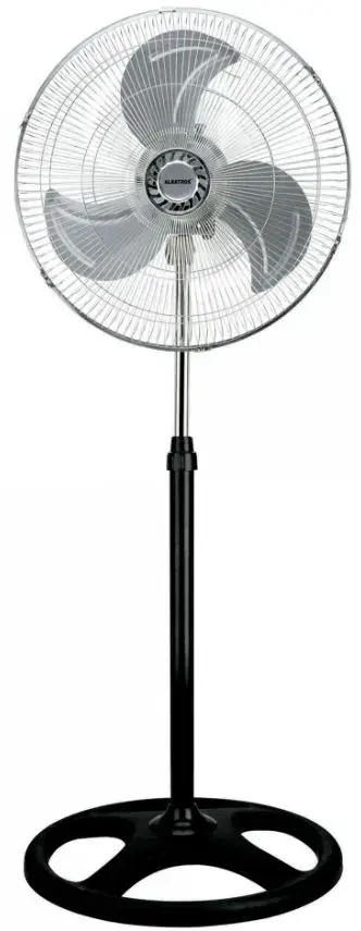 Ventilator cu picior Albatros V45M, 70 W, 3 Viteze, Diametru 45 cm (Negru/Argintiu)