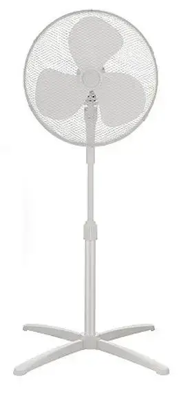 Ventilator cu picior Midea FS40-20M, 40 W, 3 Trepte de viteza, 40 cm (Alb)