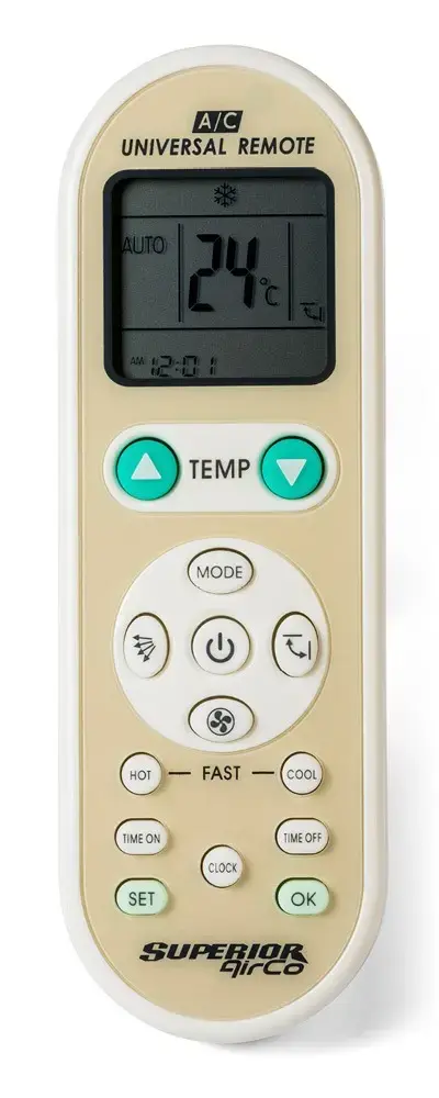 Telecomanda Superior AirCo pentru aere conditionate, universal (Alb/Bej)