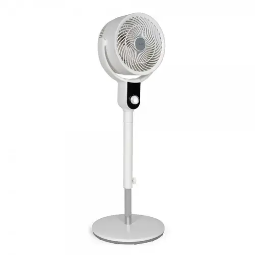 Ventilator cu picior Livoo DOM487W, 50W, diametru 26cm, 3 viteze, debit aer 390m3/min, 3 palete, functie de oscilatie orizontala si verticala (Alb)