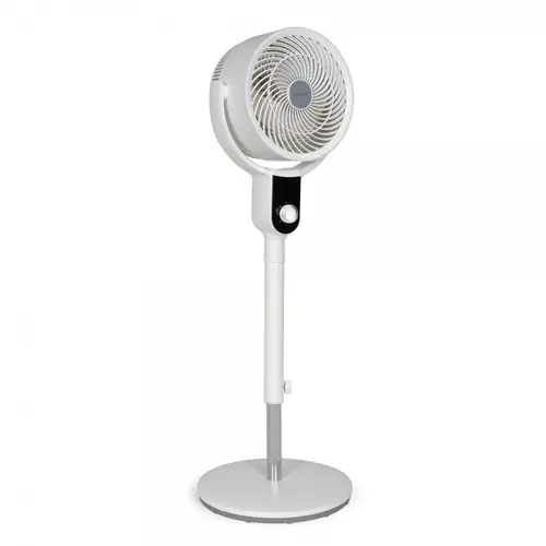 Ventilator cu picior Livoo DOM487W, 50W, diametru 26cm, 3 viteze, debit aer 390m3/min, 3 palete, functie de oscilatie orizontala si verticala (Alb)