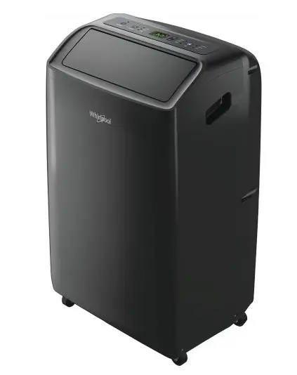 Aparat de aer conditionar portabil Whirlpool PACF29CO B, 9000 BTU, Clasa A, 2800 W, 20-30 mp, Auto-Curatare (Negru)