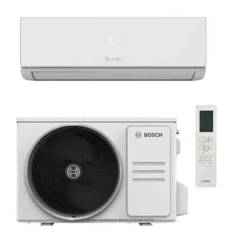 Aparat de aer conditionat Bosch Climate 4000i 52 E, 18000 BTU, Clasa A++/A++, Inverter, R32, Wi-Fi, Mod ECO, Ionizare, I-Clean (Alb)