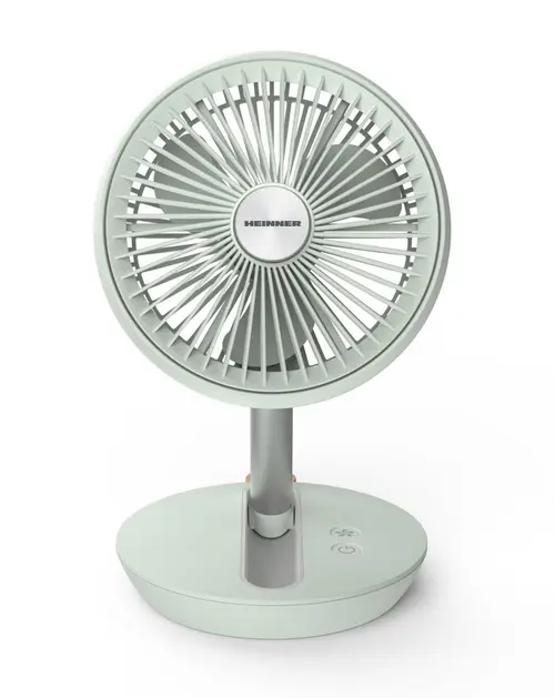 Ventilator pliabil HEINNER HMF-LC4000GR, 5 W, Autonomie 4 ore (15 ore putere minima), 4 viteze (Alb)