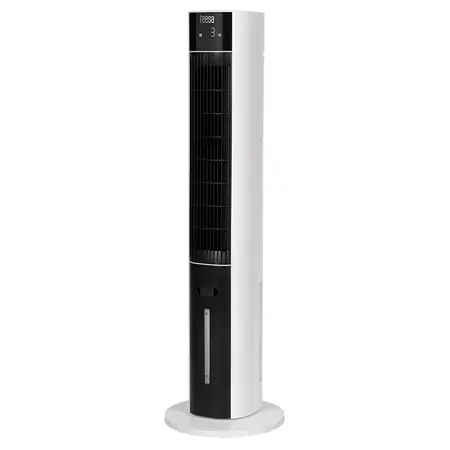Ventilator turn cu rezervor apa Teesa TSA8068, 3 viteze, 60 W, Rezervor 3 l, Temporizator, Oscilatie (Alb/Negru)