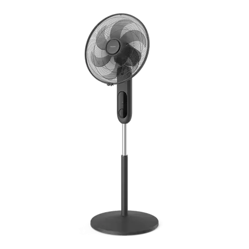 Ventilator cu picior Philips Seria 1000 CX1520/01, Diametru 45cm, 3 setari de viteza, Inaltime reglabila, Rotire si inclinare automata (Negru)