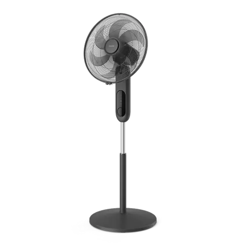 Ventilator cu picior Philips Seria 1000 CX1520/01, Diametru 45cm, 3 setari de viteza, Inaltime reglabila, Rotire si inclinare automata (Negru)