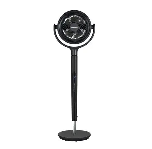 Ventilator cu picior HEINNER HSF-MAT24DC-GY, 12 viteze, Display LED, 3moduri, Oscilare, 20 W, H 112 cm (Negru)