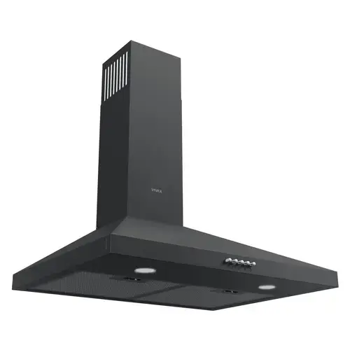 Hota decorativa Vivax CHO-60CHC115T B, 59.6 cm, 115 W, 1 motor, 3 trepte de viteza, debit 452 m³/h, filtru aluminiu lavabil, iluminare LED, Negru