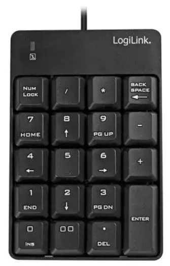 Tastatura numerica LogiLink ID0184, USB (Negru)