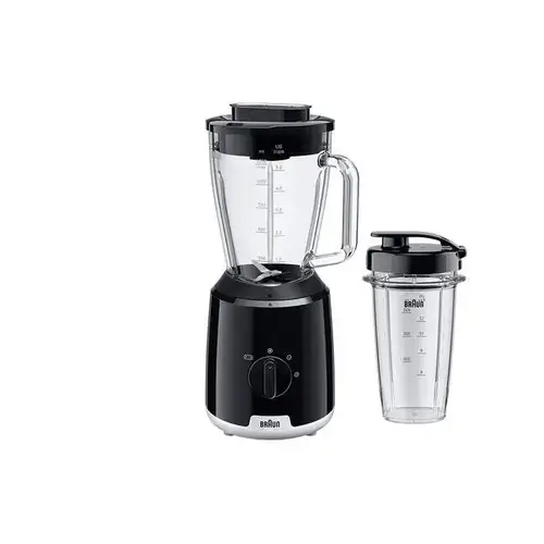 Blender de masa Braun 1 JB 1051, 1.5 litri, 600 W, 2 viteze (Negru)