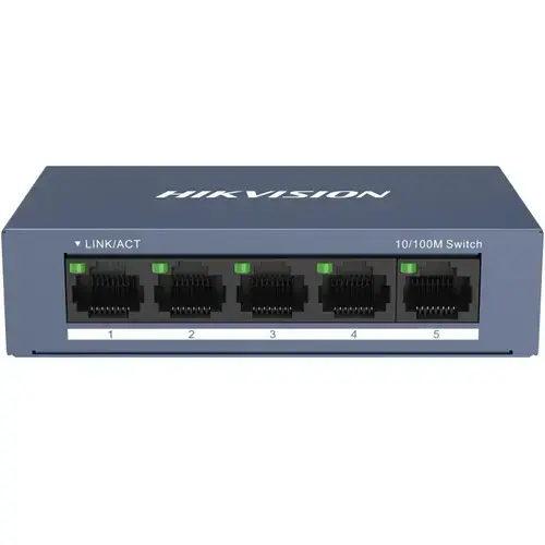 Switch Hikvision DS-3E0105-O, 5 porturi, 10/100 Mbps RJ45