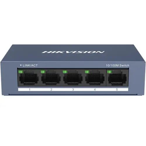 Switch Hikvision DS-3E0105-O, 5 porturi, 10/100 Mbps RJ45