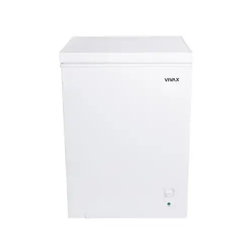 Lada frigorifica VIVAX CFR-143, Capacitate 143L, Clasa E, Conditii extreme -24 grade Celsius, Sistem convertibil - Functie frigider, Termostat reglabil, Cos metalic, H 85cm (Alb)