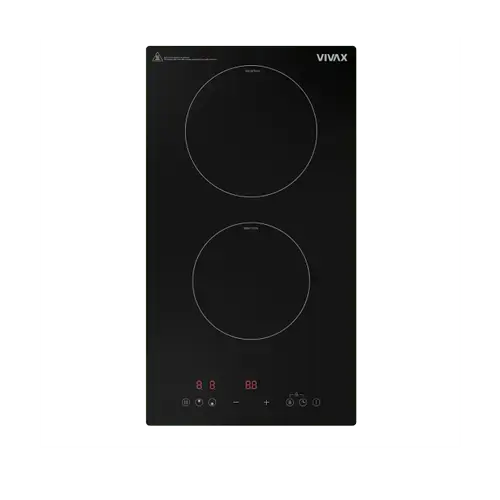 Plita incorporabila VIVAX BH-02MIN, Inductie, 2 zone de gatit, 3500 W (Negru)