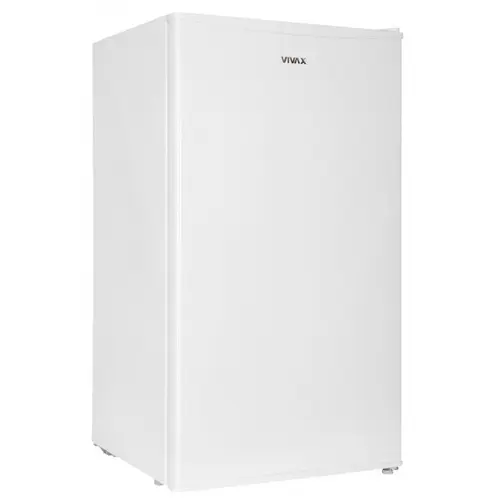 Frigider cu o usa VIVAX TTR-93E, 93L, Clasa E, Termostat reglabil, Iluminare interioara, Compartiment gheata, Usa reversibila, Suprafata painted metal, H 85 cm (Alb)