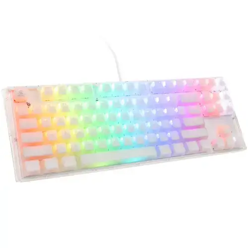 Tastatura Gaming Ducky One 3 Aura TKL, iluminare RGB, Wired, USB (Alb)