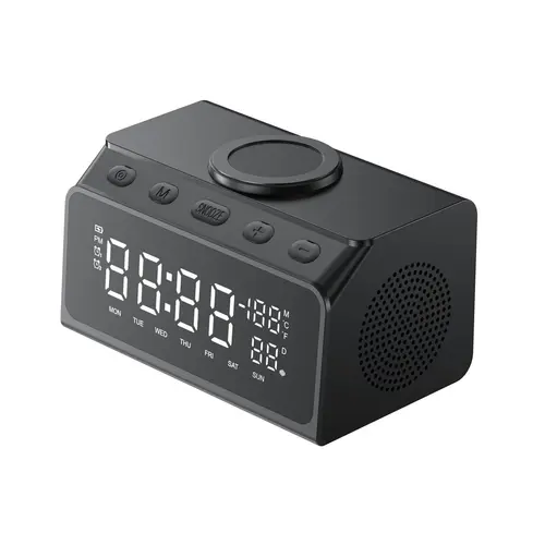 Incarcator multifunctional wireless HAVIT W3041, 15 W, 2 porturi USB (Negru)